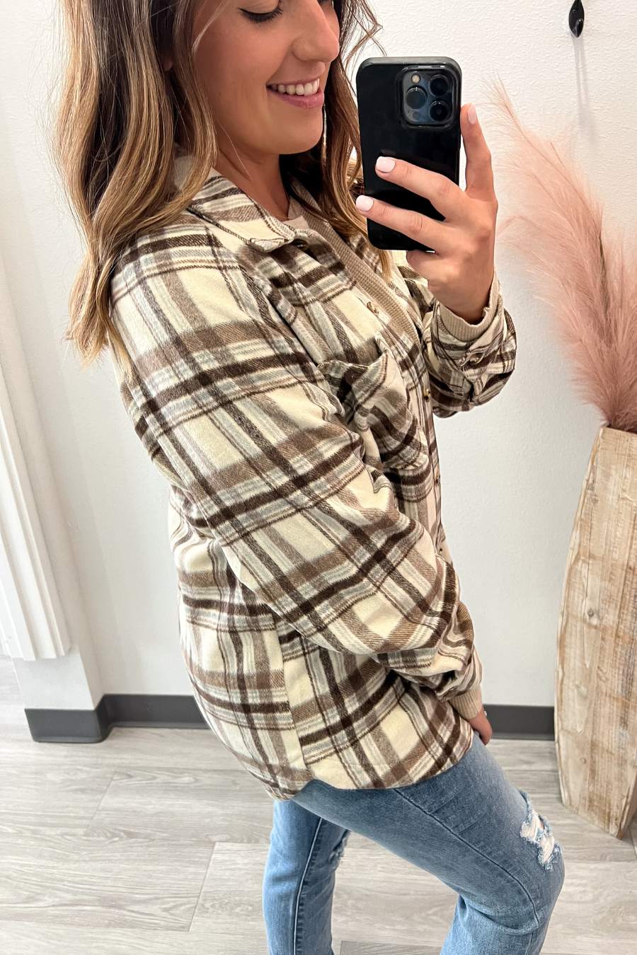 Mocha Plaid Shacket