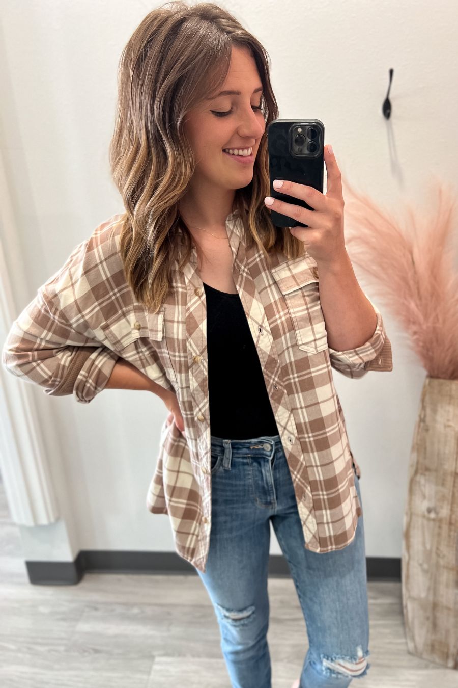 Mocha Plaid Shacket