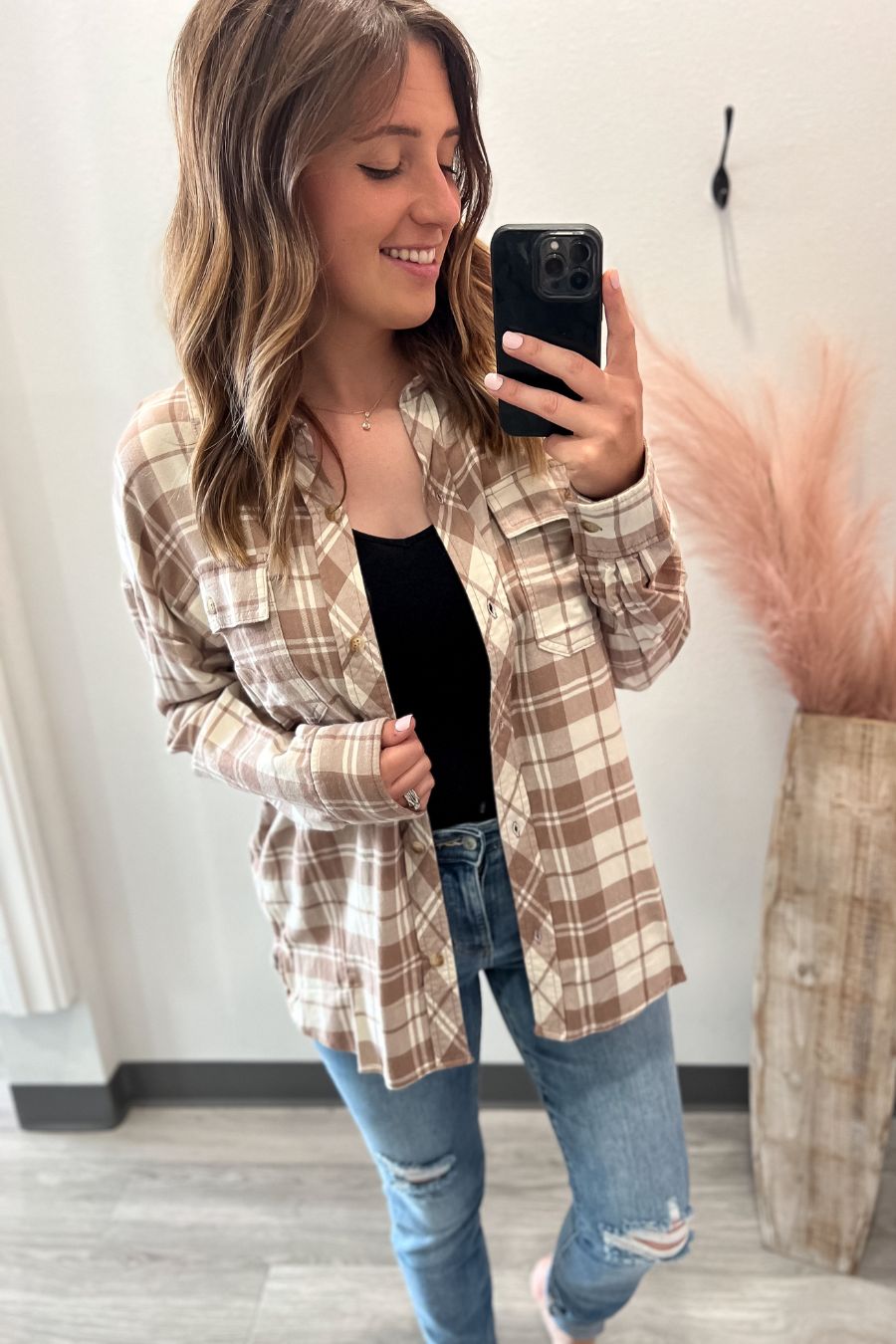 Mocha Plaid Shacket