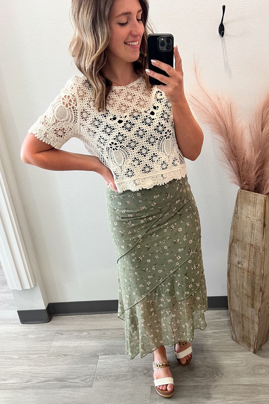 Natural Crochet Short Sleeve