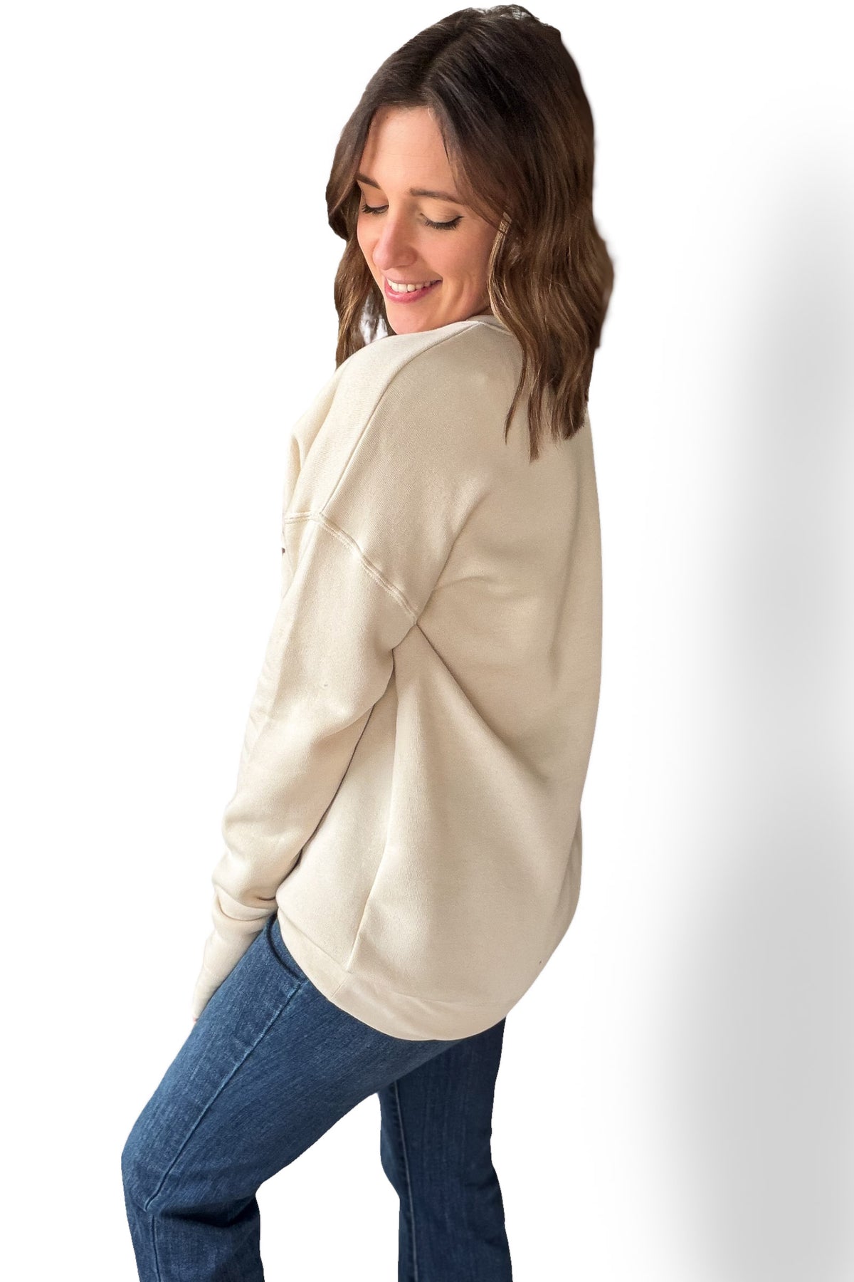 Oatmeal North Pole Bakery Graphic Sweatshirt