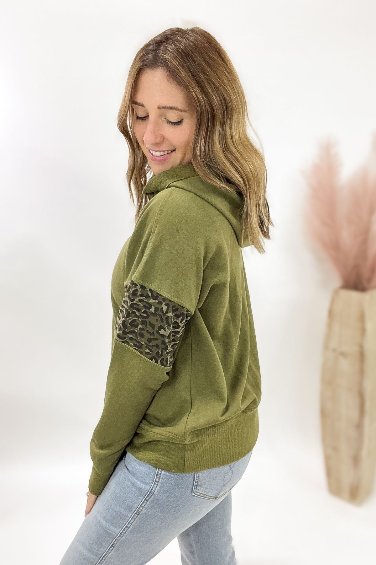 Olive French Terry Hoodie