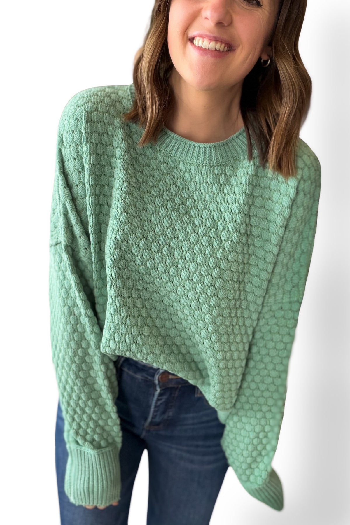 Pistachio Textured Sweater