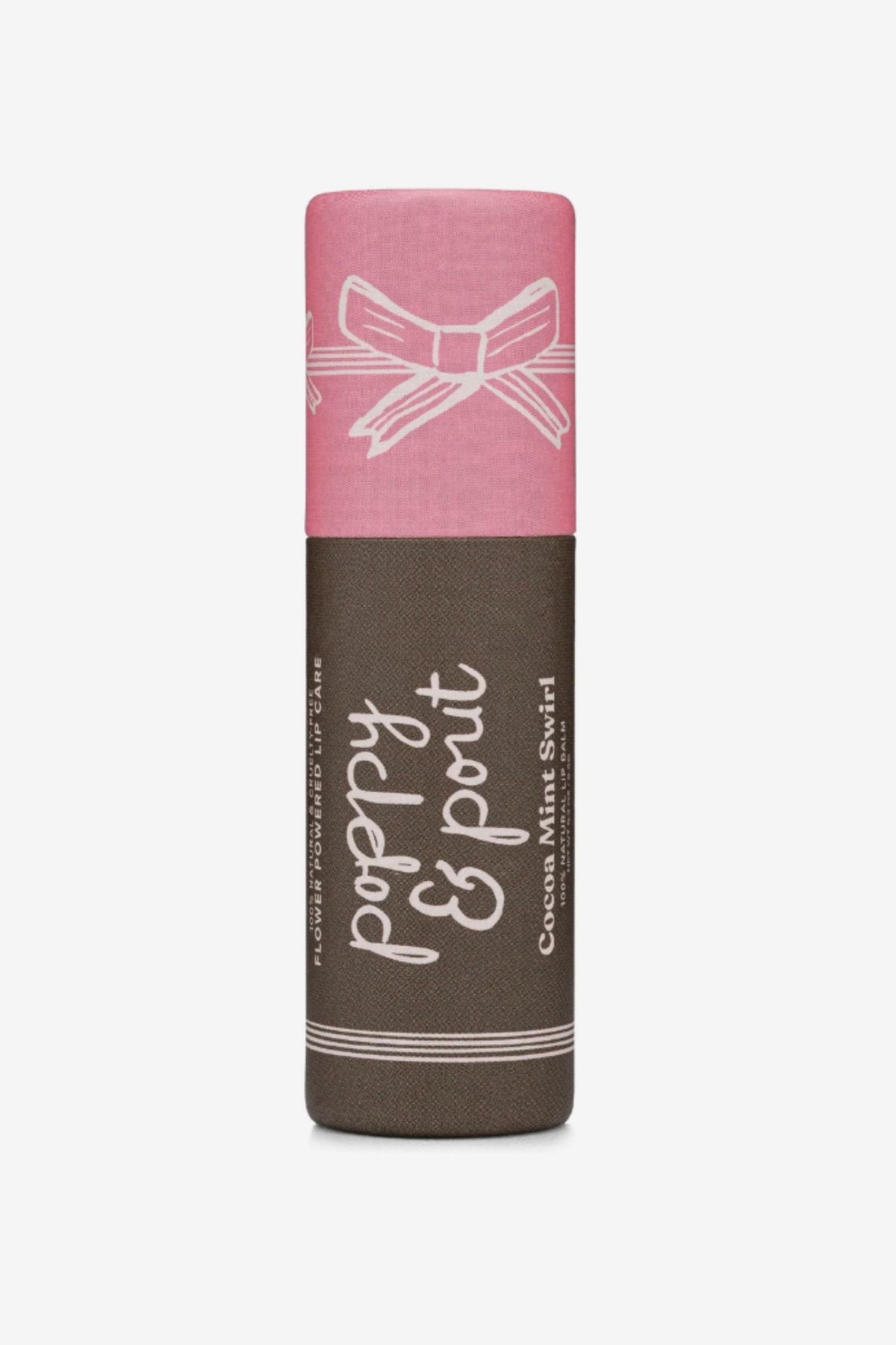 Poppy & Pout Cocoa Mint Swirl Lip Balm