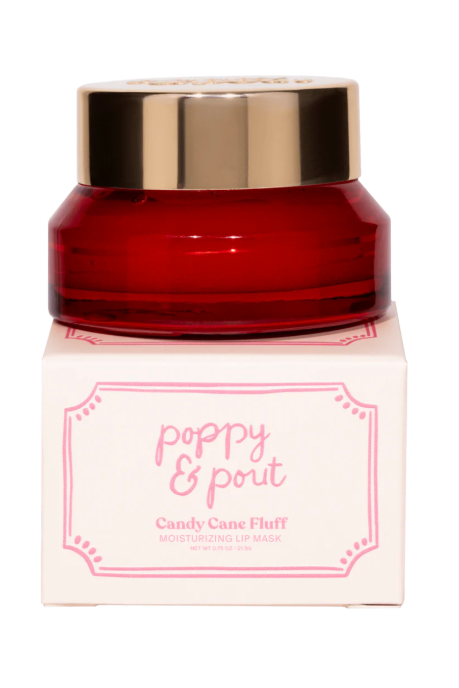 Poppy & Pout Limited Edition Lip Mask- Candy Cane Fluff