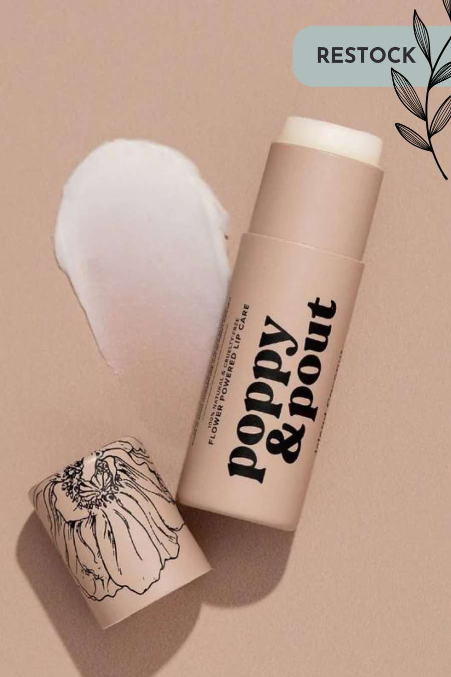 Poppy & Pout Lip Balm- Island Coconut