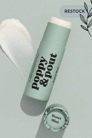 Poppy & Pout Lip Balm- Sweet Mint