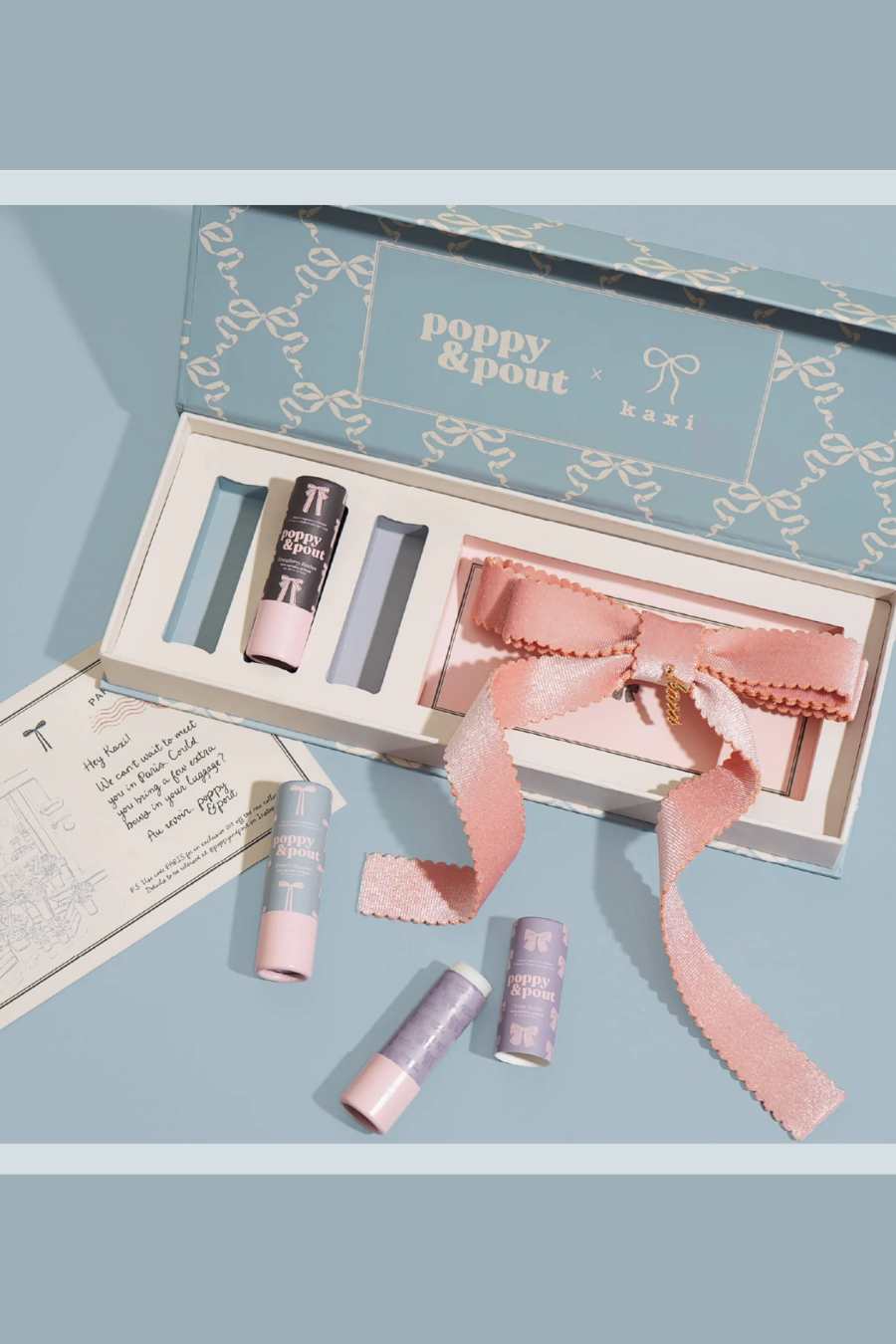 Poppy & Pout Lip Balm Gift Set- Coquette