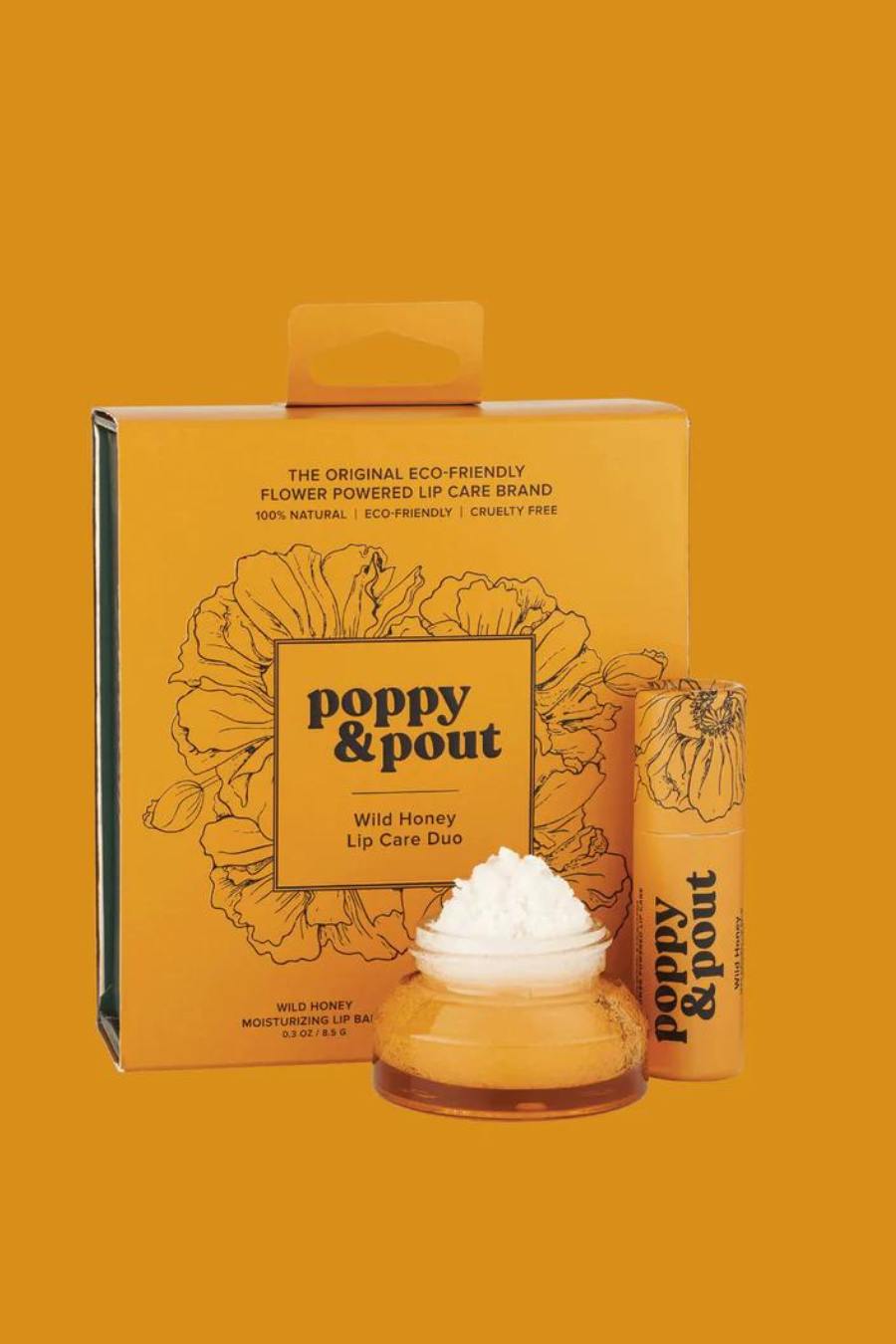 Poppy & Pout Lip Care Duo- Wild Honey