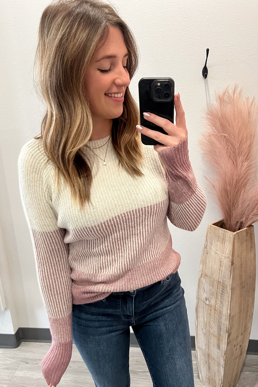 Ribbed Super Soft Sweater- Mauve