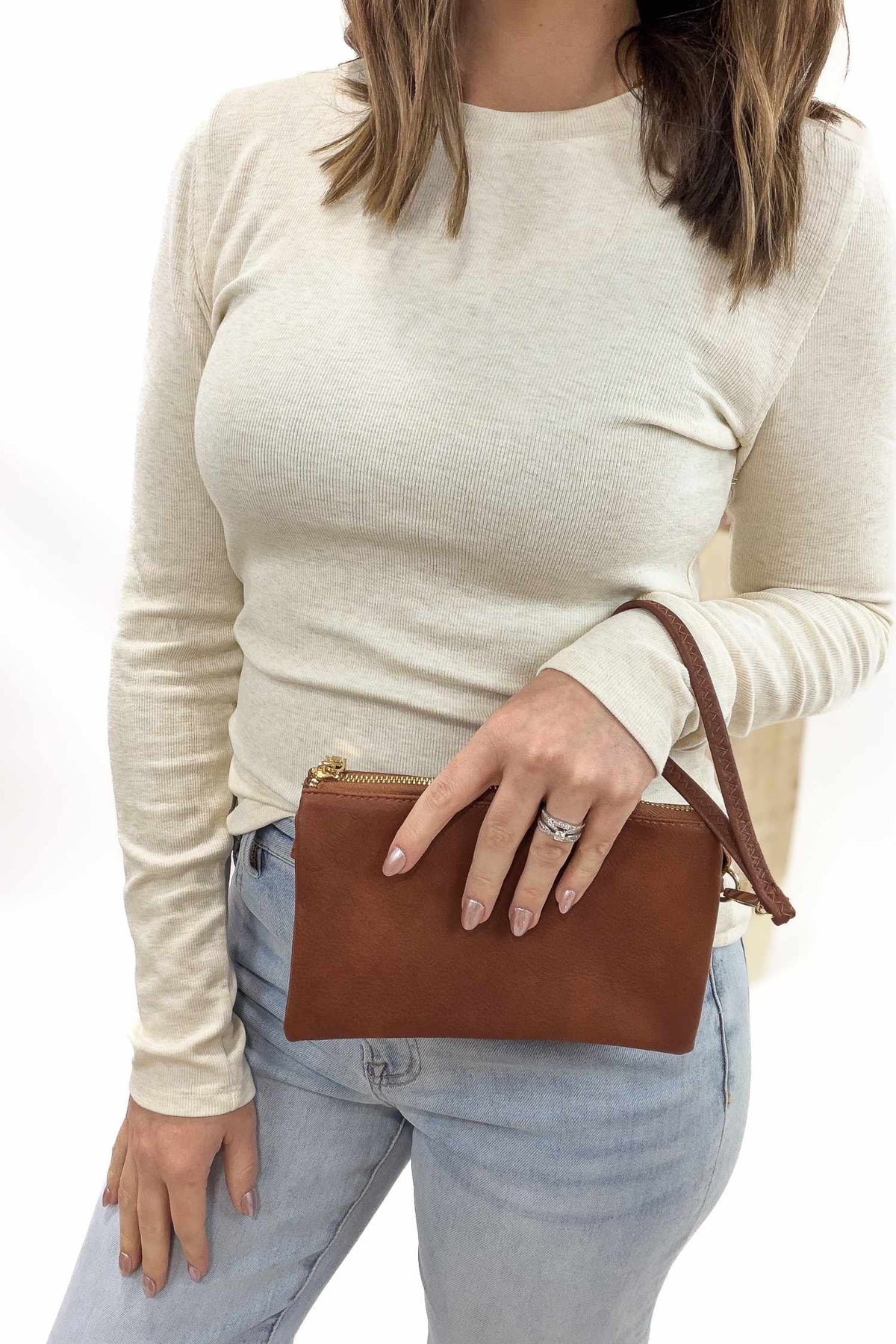 Riley Crossbody- Brown