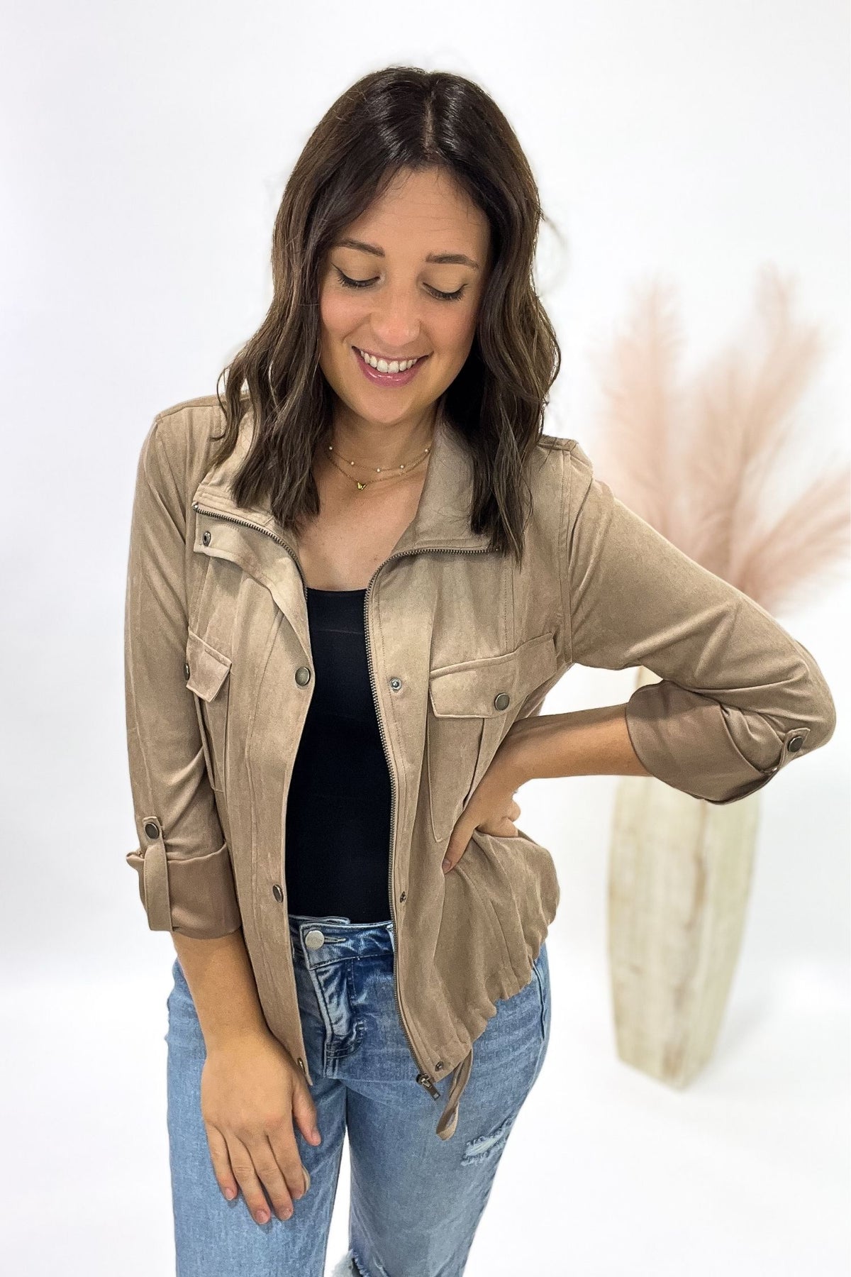 Soft Taupe Utility Jacket