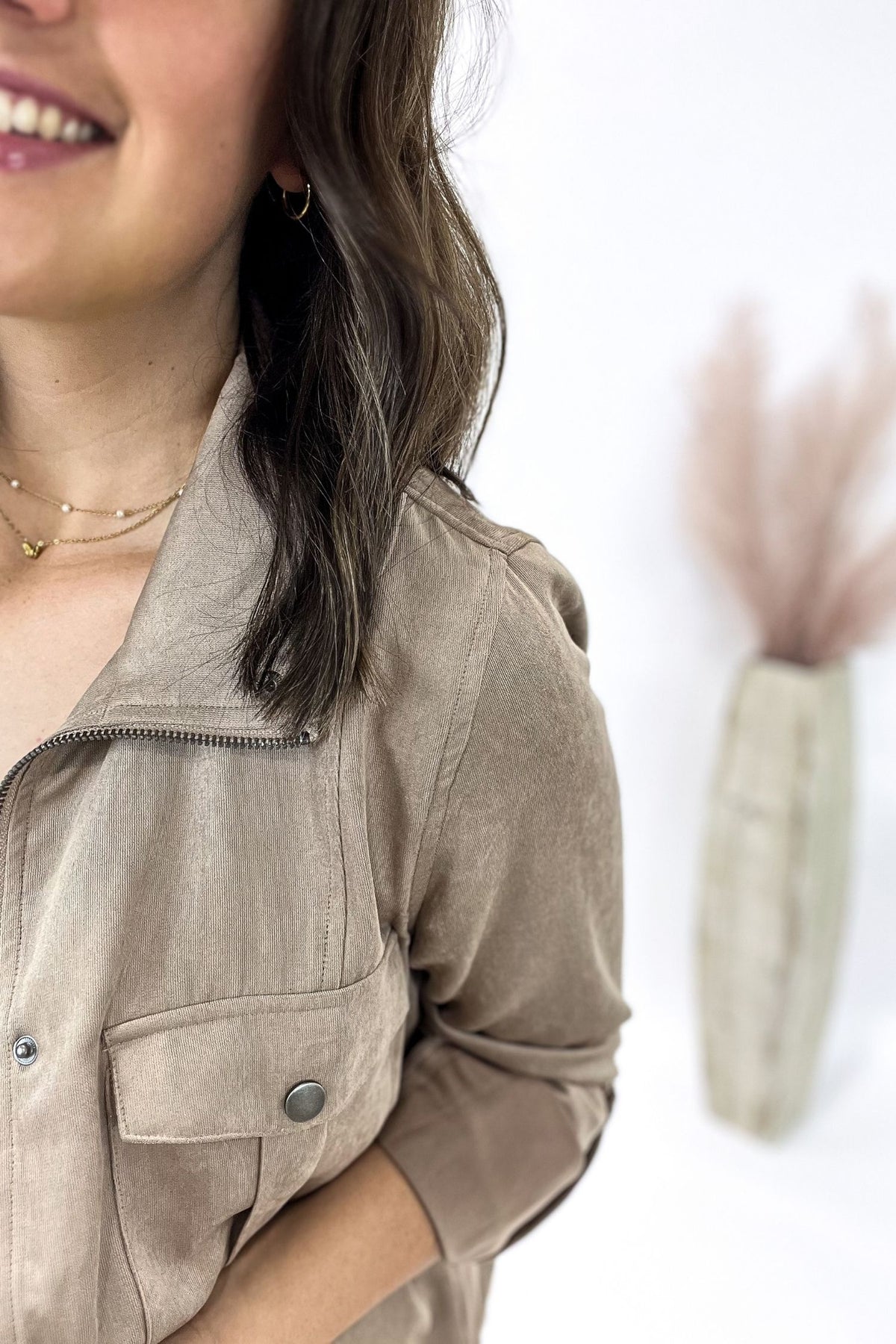 Soft Taupe Utility Jacket