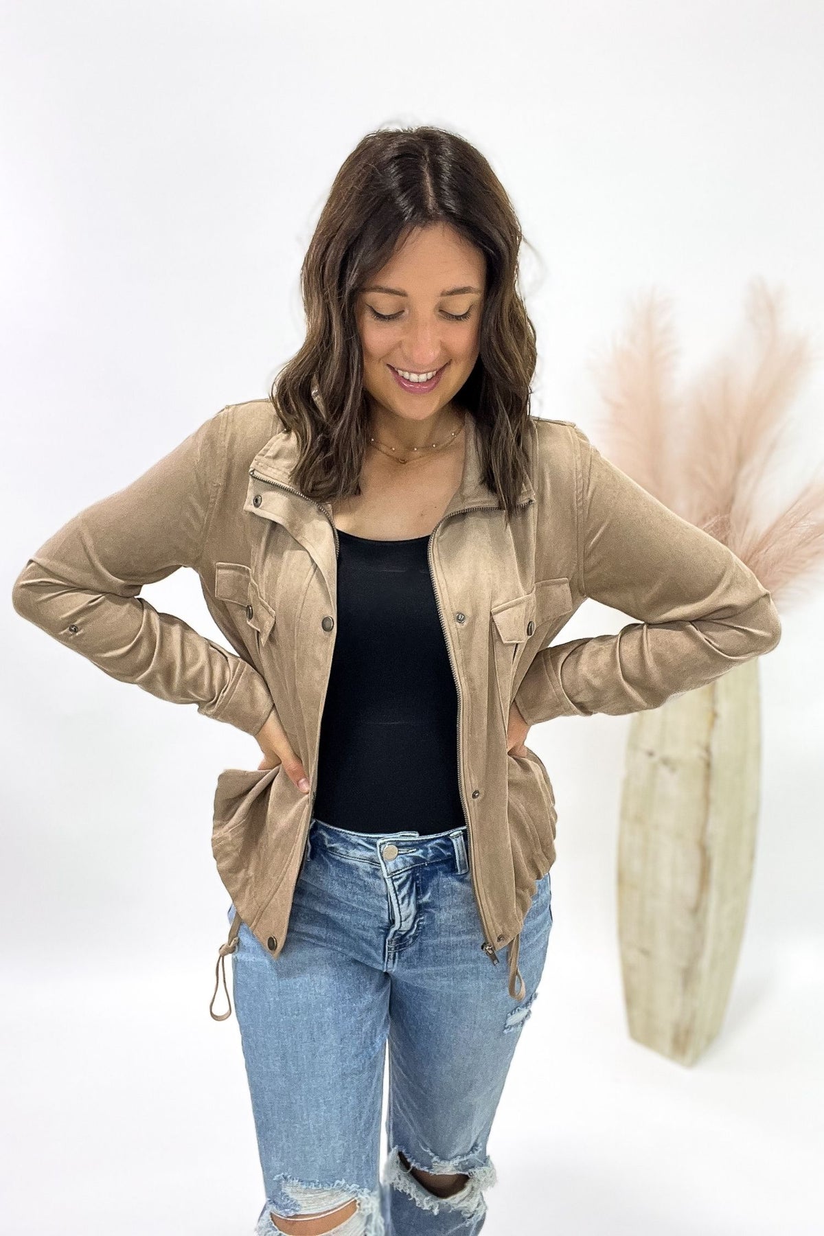 Soft Taupe Utility Jacket