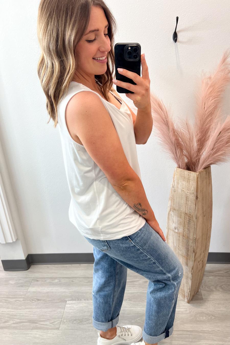 basic white tank