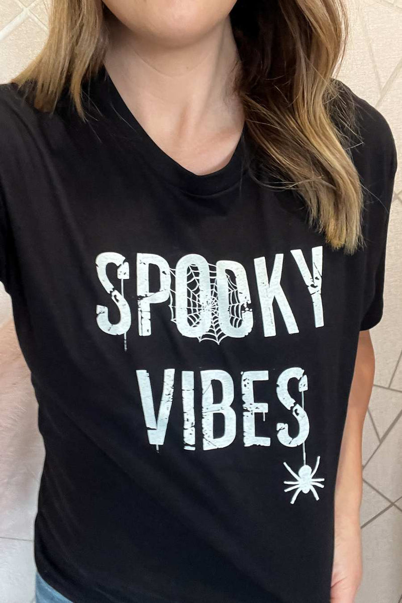 Spooky Vibes Tee- Black