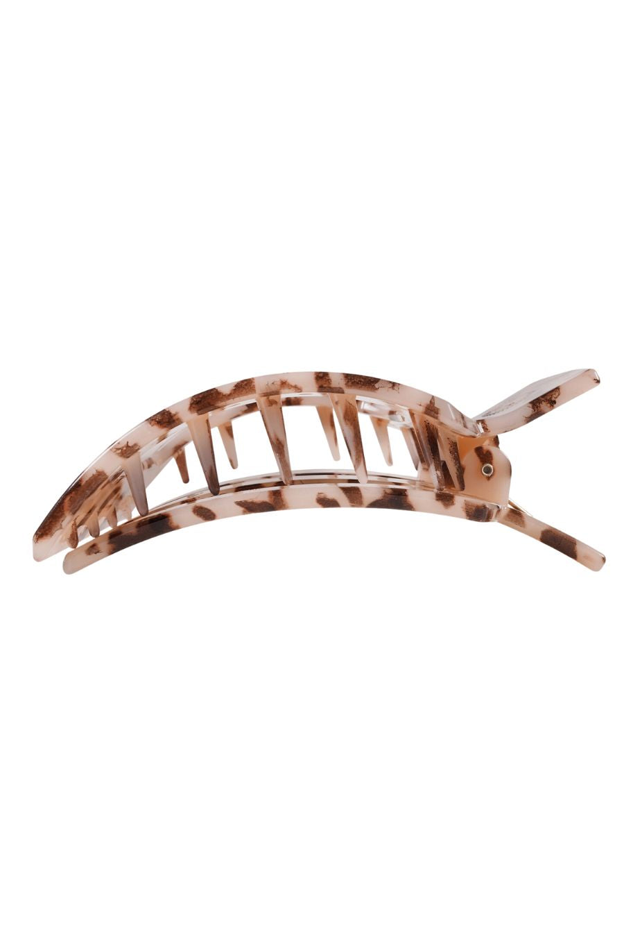 Square Flat Hair Clip- Blonde Tortoise