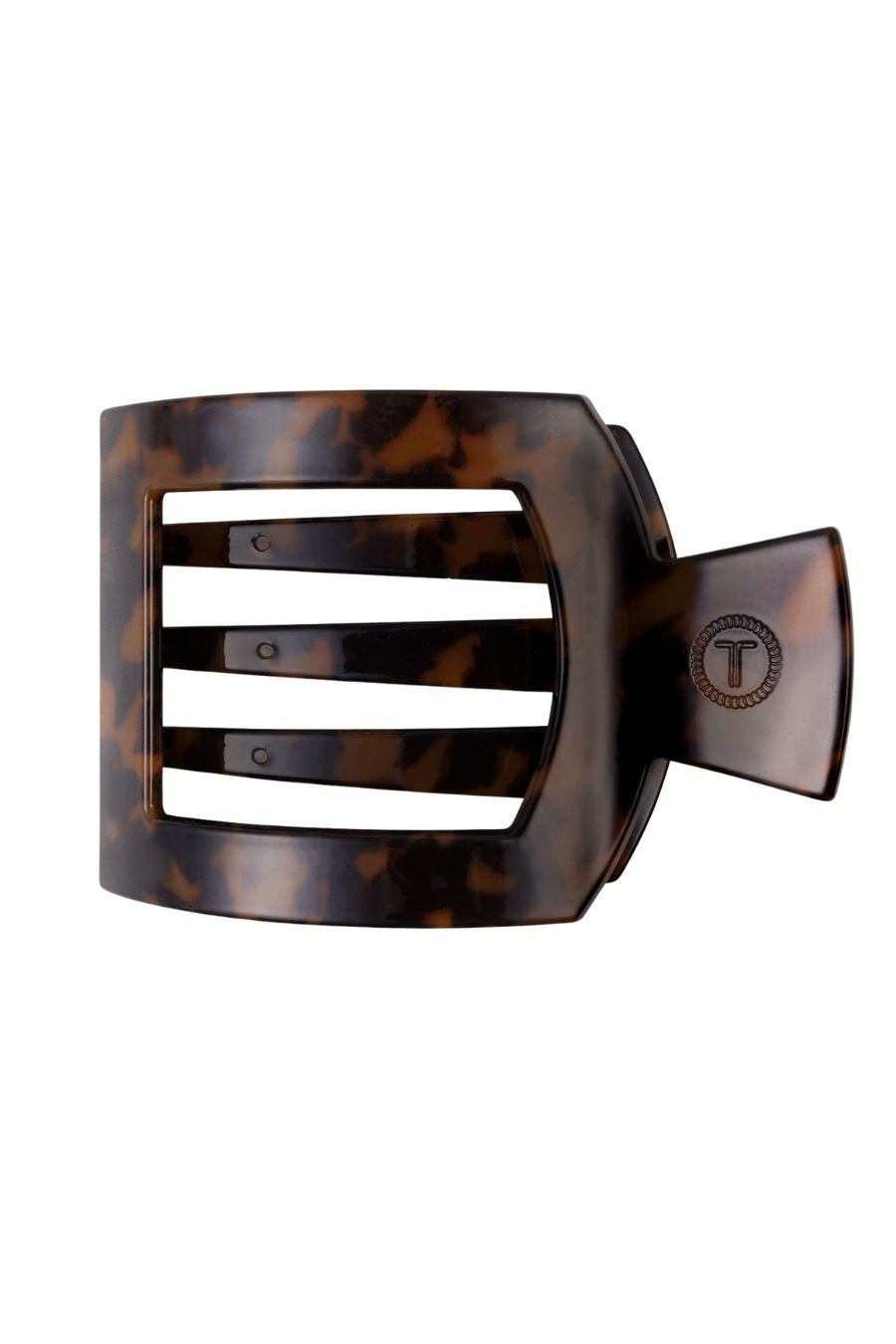 Square Flat Hair Clip- Tortoise