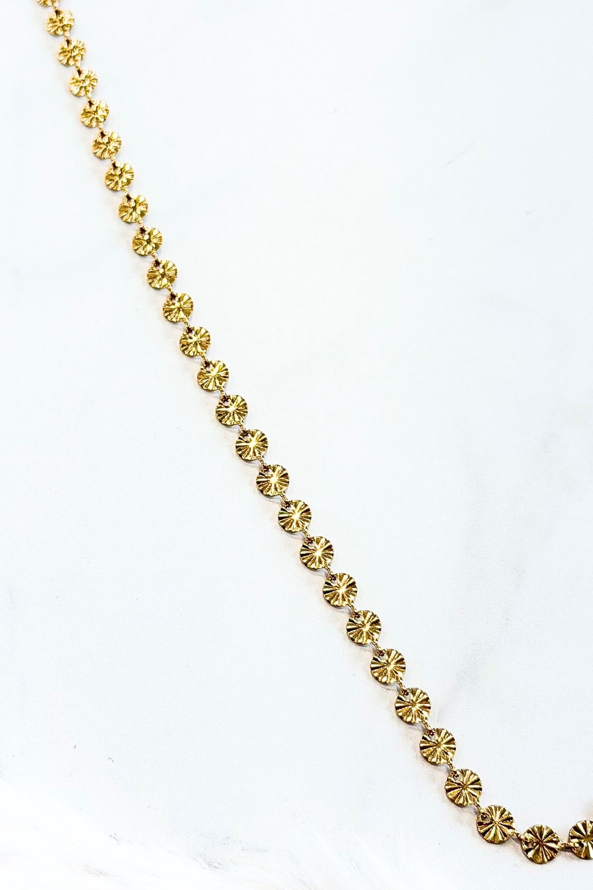 Sunburst Chain Necklace | 18k gold plated