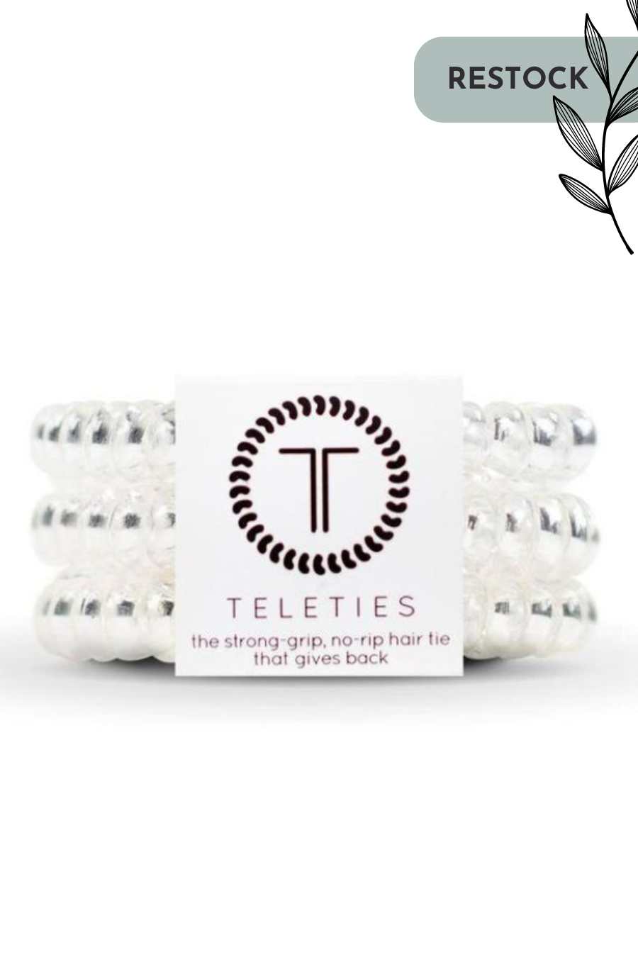 TELETIES Crystal Clear Hairtie- Small