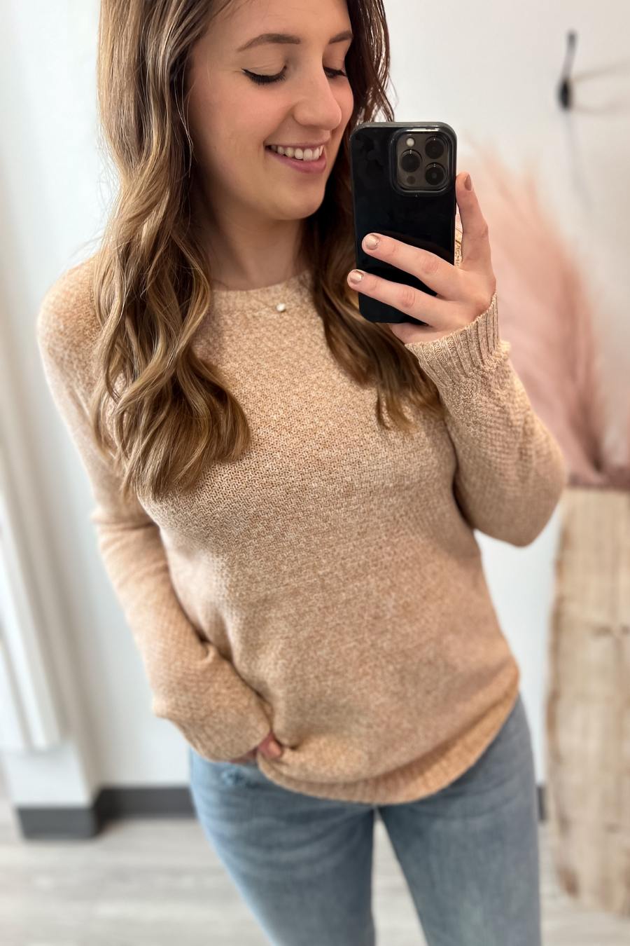 Taupe Knit Sweater