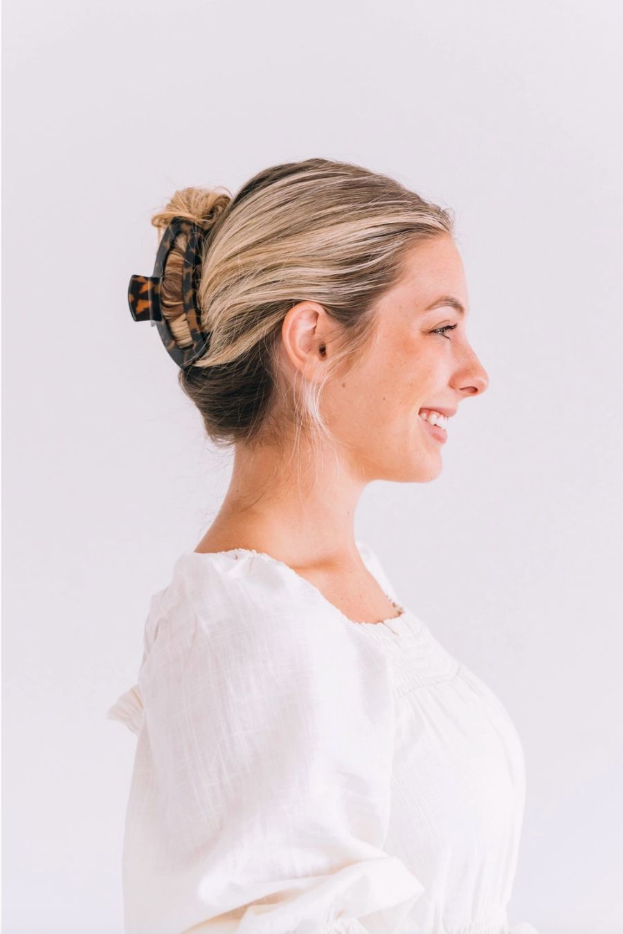 Open Hair Clip- Tortoise