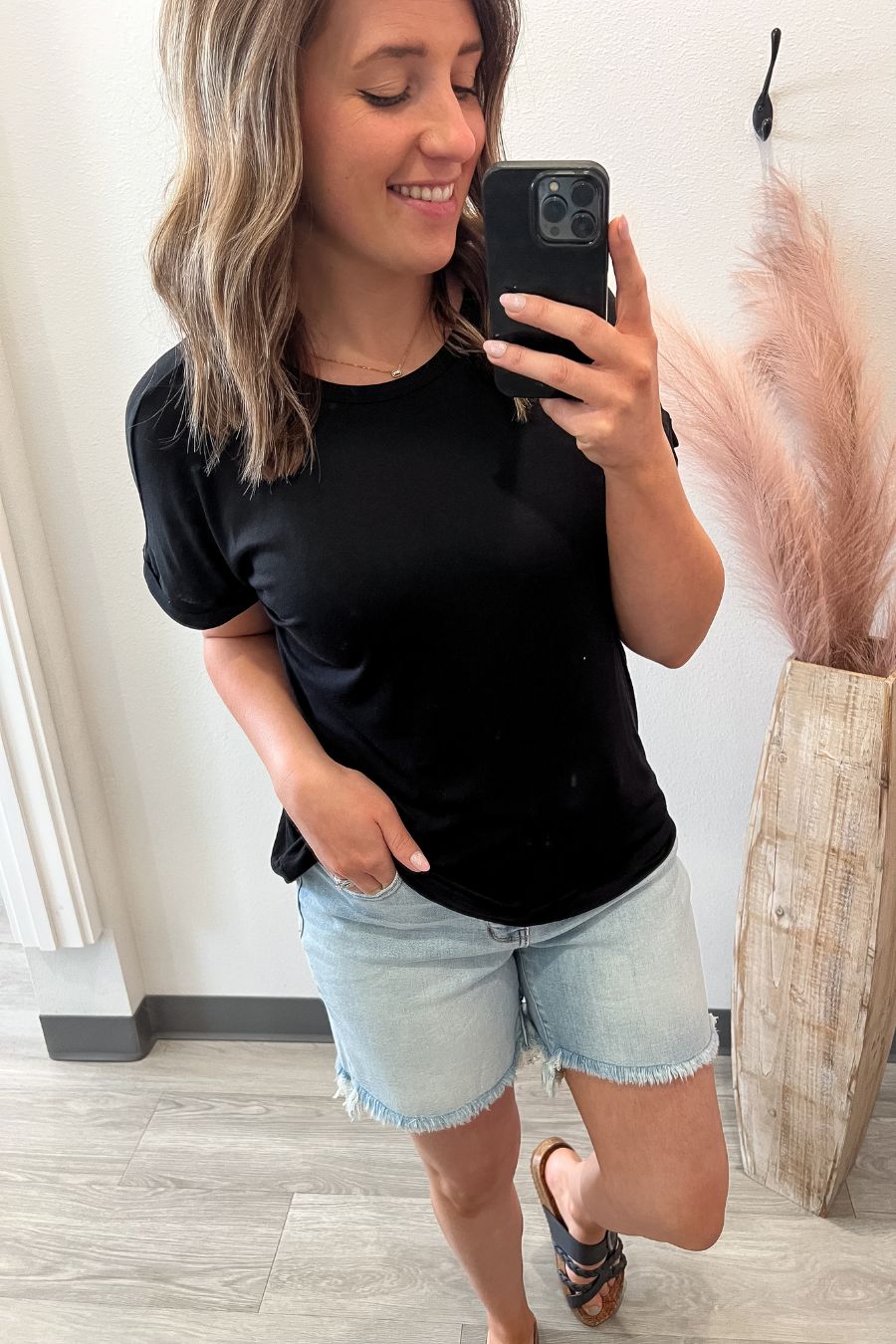 Ultra Soft Black Basic Tee