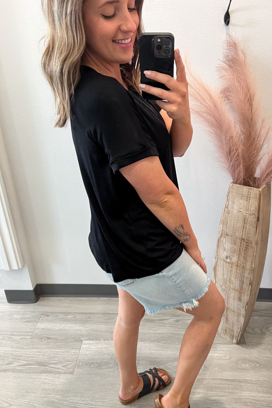 Ultra Soft Black Basic Tee