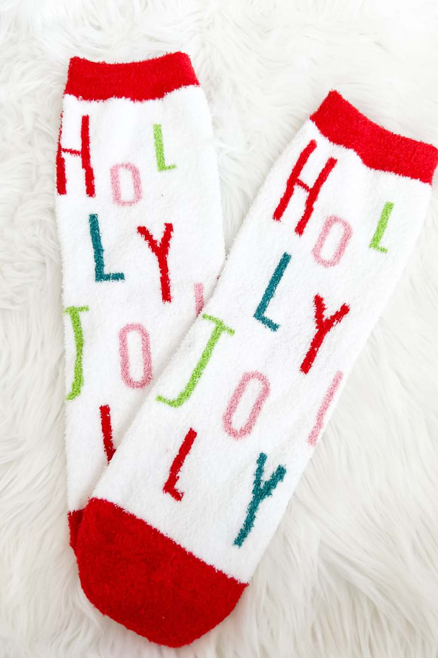 Women's Holiday Fuzzy Socks