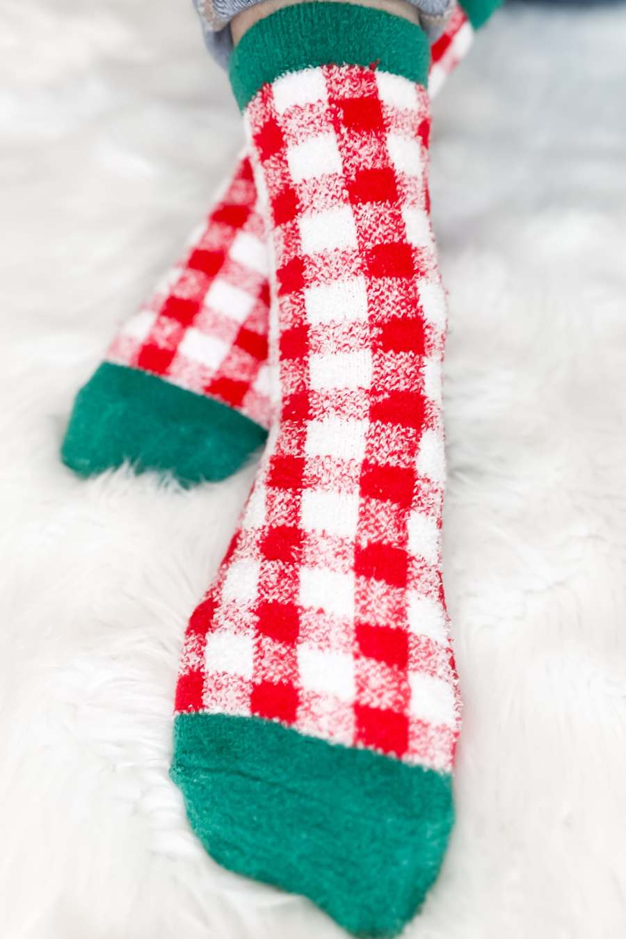 Women's Holiday Plaid Socks