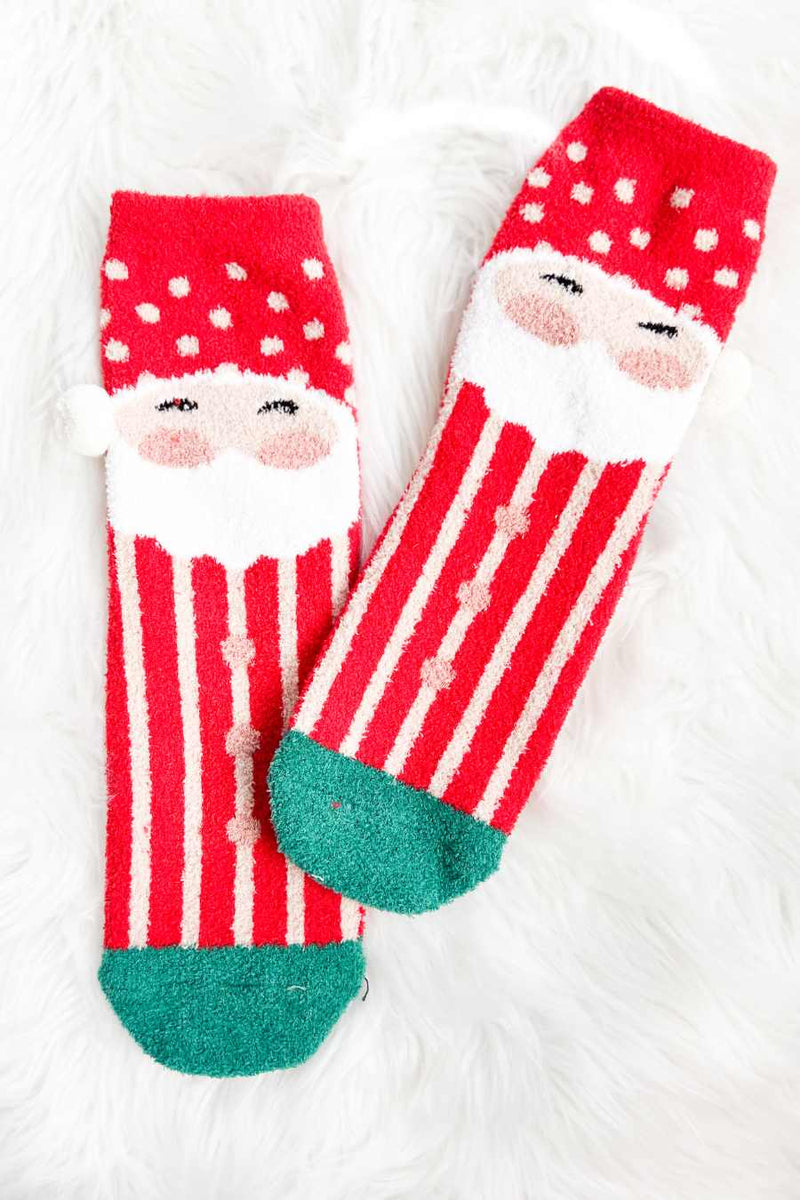 Women's Santa Fuzzy Socks