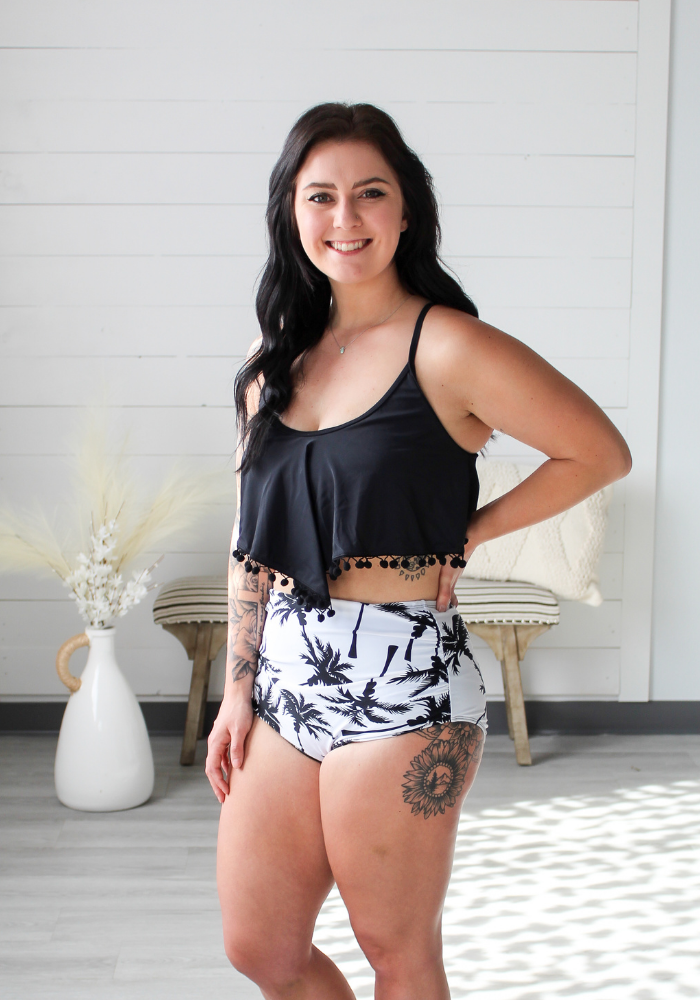 Pom Detail Two-Piece Swimsuit - Lot21 Boutique 