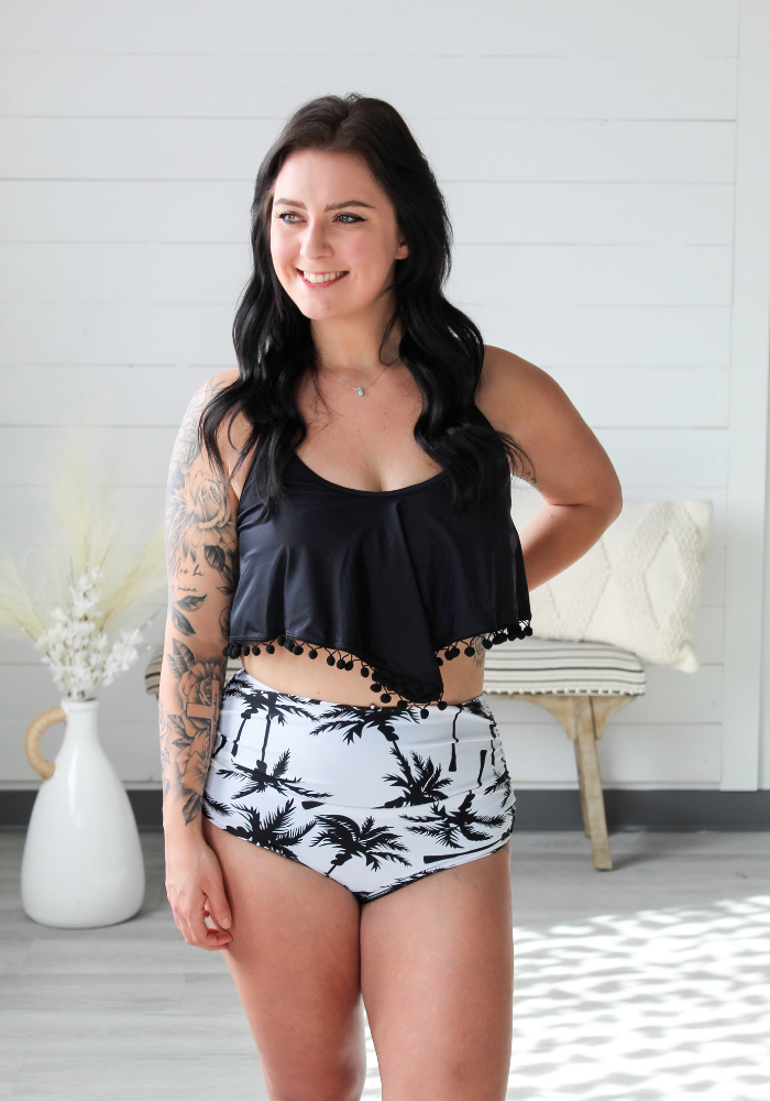 Pom Detail Two-Piece Swimsuit - Lot21 Boutique 