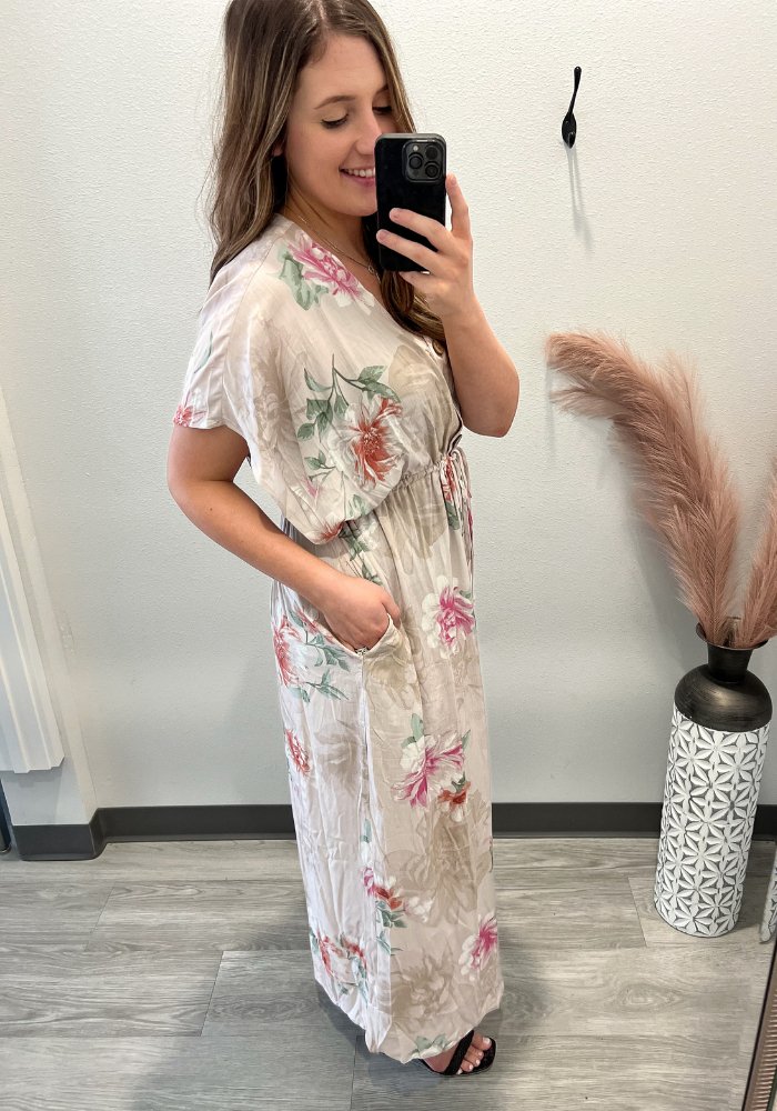 Floral Kimono Dress - Lot21 Boutique