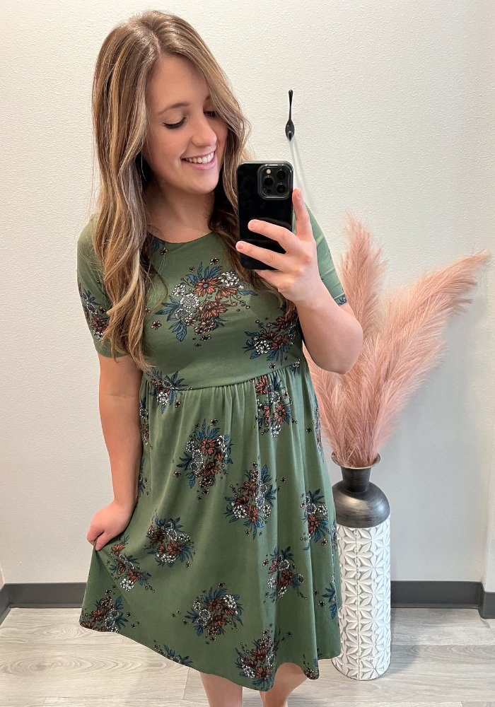 Floral Natalie Dress - Lot21 Boutique