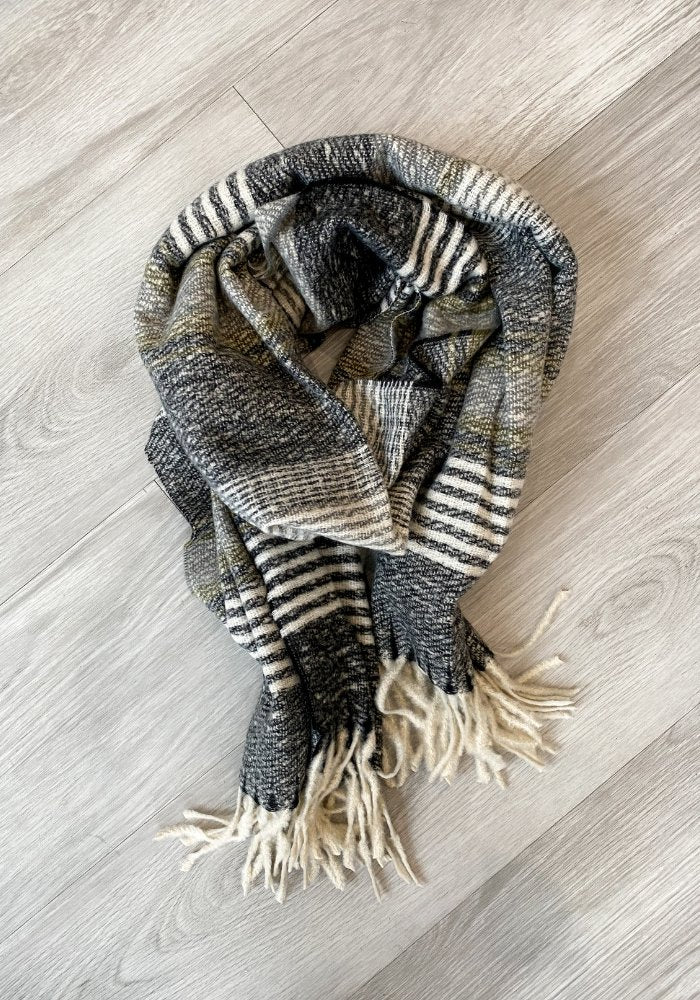 Striped Long Scarf - Lot21 Boutique