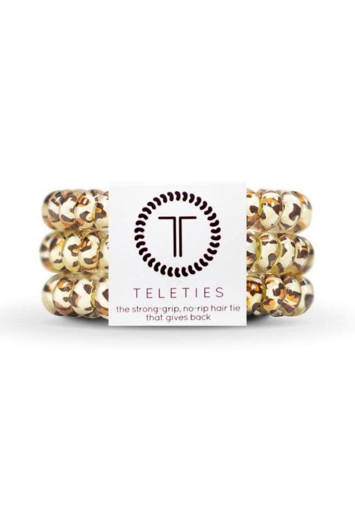 TELETIES Leopard Hairtie- Small - Lot21 Boutique